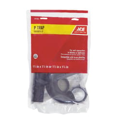 ACE 1-1/2 in. Slip in. X 1-1/2 in. D Slip Plastic 1-1/2 in. P-Trap with Union