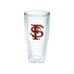 Tervis Collegiate 24 oz Florida State Seminoles Clear BPA Free Tumbler