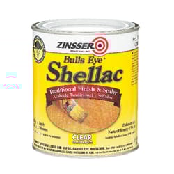 Zinsser  Bulls Eye  Clear  Shellac  Finish and Sealer  1 qt. 