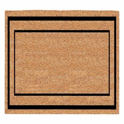 Americo Home 60 in. W X 24 in. L Black/Tan Classic Border Door Mat