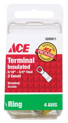 Ace Ring Terminal Blue 3 pk