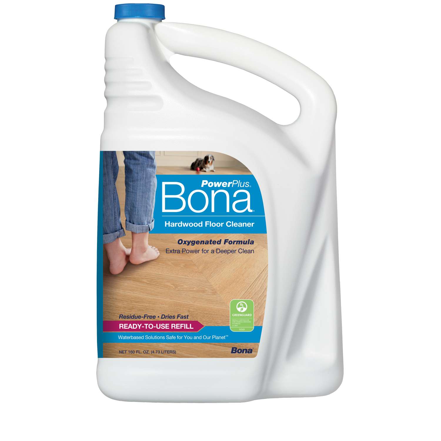 Bona PowerPlus No Scent Hardwood Floor Cleaner Liquid 160 oz. Ace Hardware