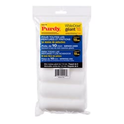 Purdy White Dove Woven Fabric 4.5 in. W X 3/8 in. Jumbo Mini Paint Roller Cover 6 pk