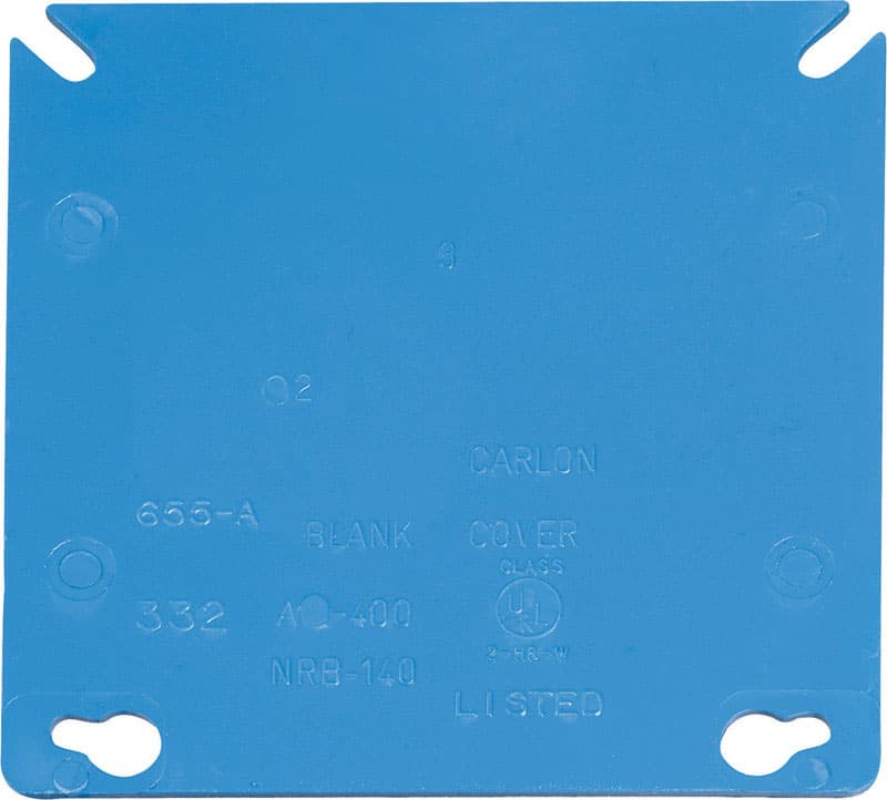 A400R-CAR Carlon Square PVC 2 gang Box Cover sku A400R-CAR