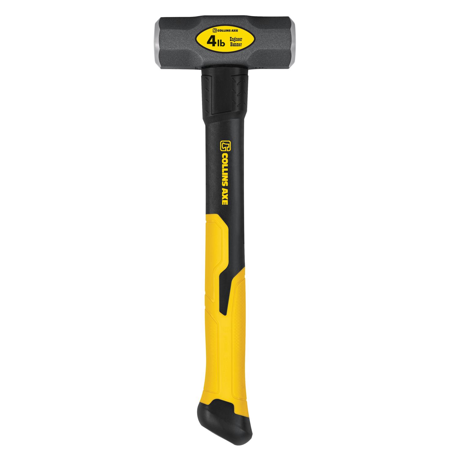 14lb Sledge Hammer With Fibreglass Shaft & Rubber Grip – Heavy Duty Soft Face Lump Hammer