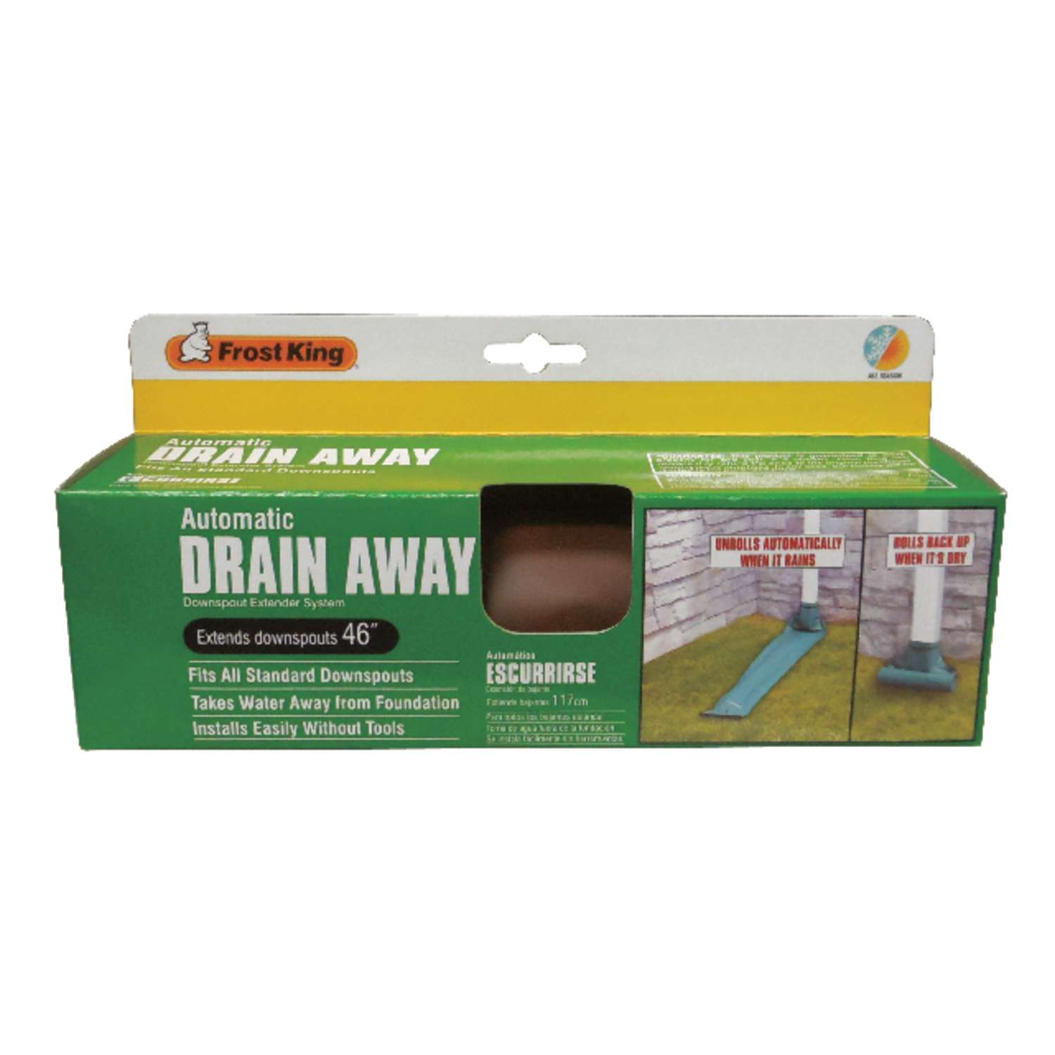Frost King Drain Away 0.1 in. H X 9 in. W X 46 in. L Brown Vinyl