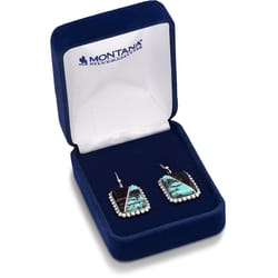 Montana Silversmiths Women's Double Essence Silver/Turquoise Earrings