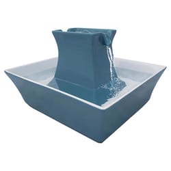 PetSafe Drinkwell Blue Pagoda Ceramic 70 oz Pet Water Fountain For All Pets