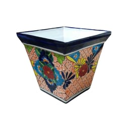 Avera Products Talavera 10 in. H X 10 in. W Ceramic Talavera Planter Multicolored