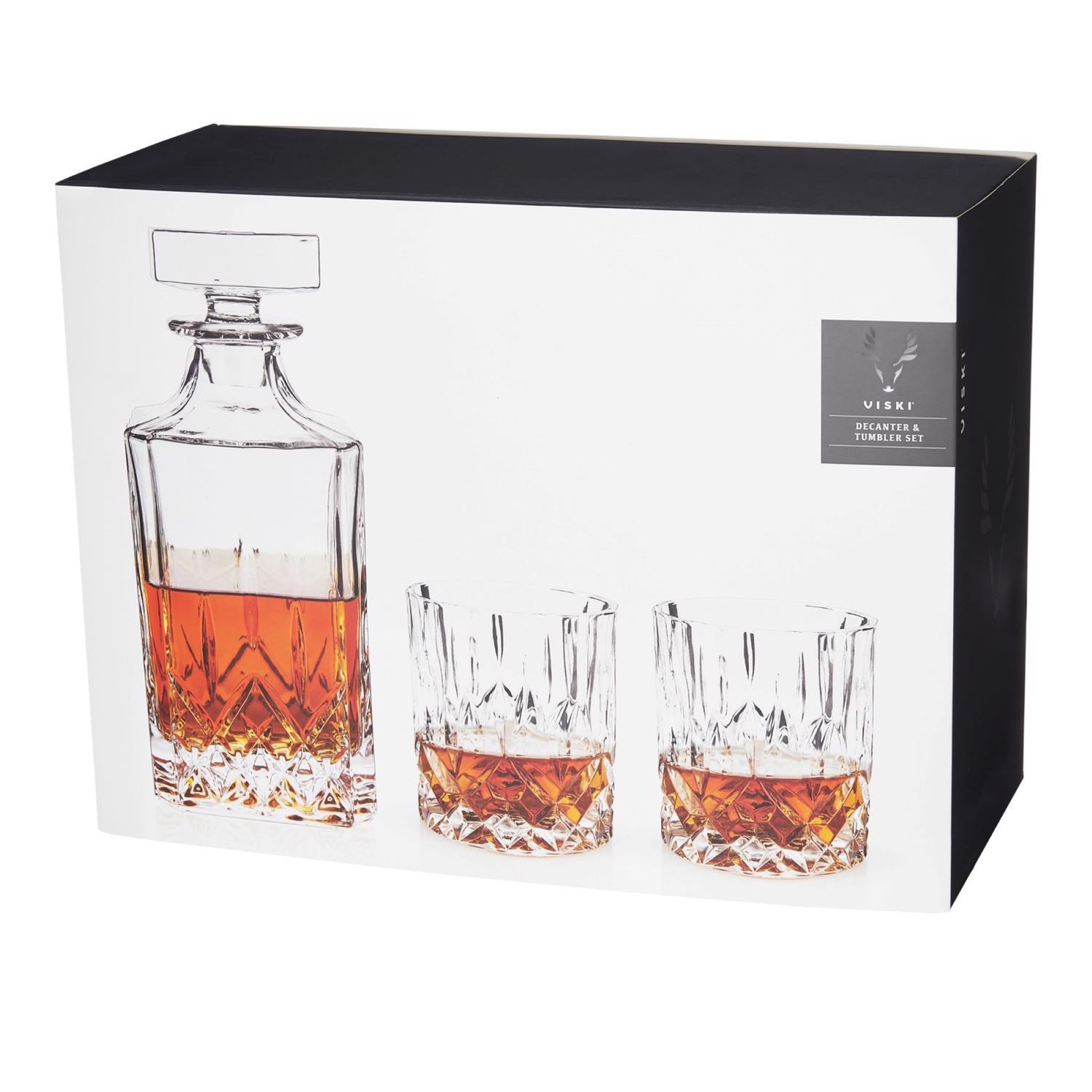 Viski Admiral Clear Glass Whiskey Decanter Sansujyuku sansujyuku.com