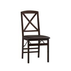 Linon Home Decor Espresso Vinyl Classic Chair