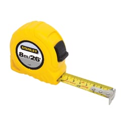 Stanley 26 ft. L X 1 in. W Compact Tape Measure 1 pk