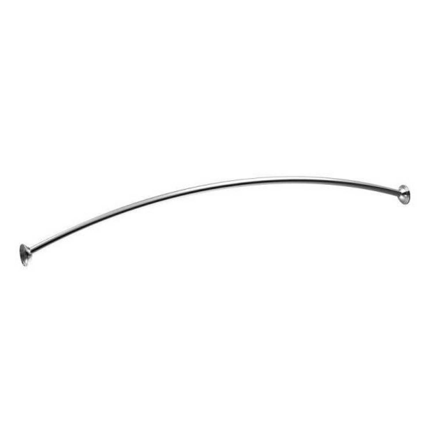 Moen Adjustable Curved Shower Rod 72 in. L Chrome - Ace ...