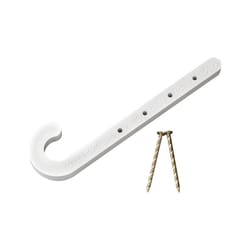 Oatey 1/2 in. to 4 in. in. 4 ft. White ABS CTS J-Hook