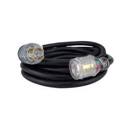 POWER FIRST, 25 ft Cord Lg, 10 AWG Wire Size, Locking Extension