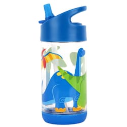 Stephen Joseph Flip Top 12 oz Blue BPA Free Dino Kids Water Bottle