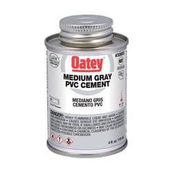 Oatey Gray Cement For PVC 4 oz