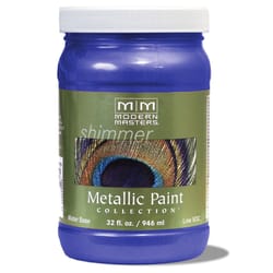 Modern Masters Shimmer Satin Venetian Blue Metallic Paint 1 qt