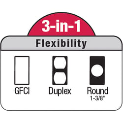 Sigma Engineered Solutions Rectangle Die-Cast Metal 1 gang 4.76 in. H X 3.01 in. W Multi-Use Cover