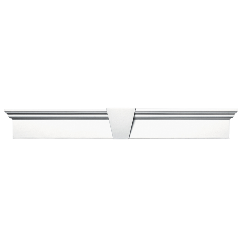 Builders Edge 6 in. H X 3 in. L Prefinished White Vinyl Flat Panel ...