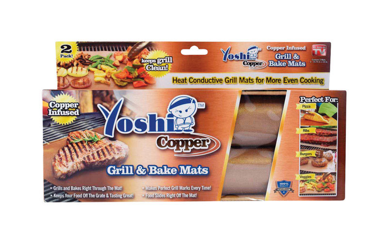 Photos - Other Accessories Yoshi As Seen On TV Brown Polytetrafluoroethylene/Copper Grill/Bake Mat YO 