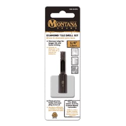 Montana Brand 1/4 in. Alloy Steel Drill Bit 3-Flat Shank 1 pc