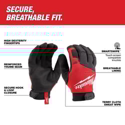 Milwaukee Milwaukee Unisex Lightweight Work Gloves Black/Red L 1 pk