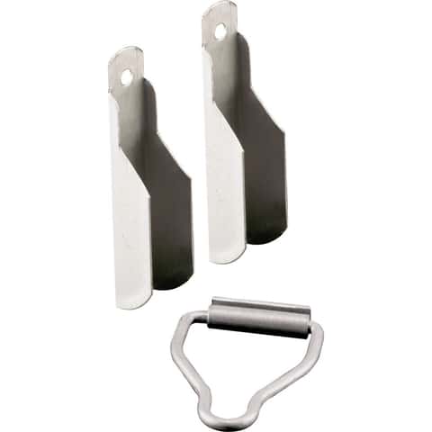 Prime-Line White Aluminum 7/16 in. W X 2 in. L Window Frame Fasteners 1 pk Prime-Line White Aluminum 7/16 in. W X 2 in. L Window Frame Fasteners 1 pk