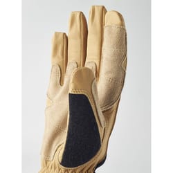Hestra Job Unisex Indoor/Outdoor Titan Rope Handler Work Gloves Black/Tan S 1 pair