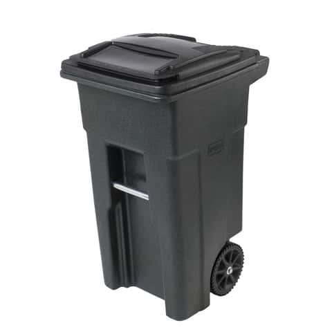 Commercial Trash Can Restaurant Outdoor Large Garbage Waste Recycle Bin  Black US