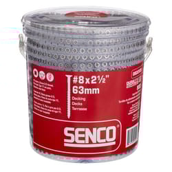 Senco No. 8 Sizes X 2-1/2 in. L Square Flat Head Deck Screws 800 pk