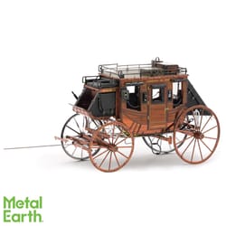Fascinations Metal Earth Wild West Stagecoach 3D Model Kit Black/Brown