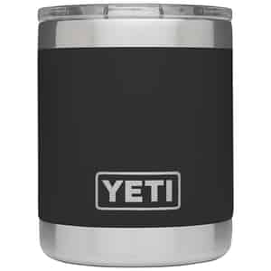 YETI  Rambler  Black  Stainless Steel  Lowball  Insulated Tumbler  BPA Free 10 oz. 