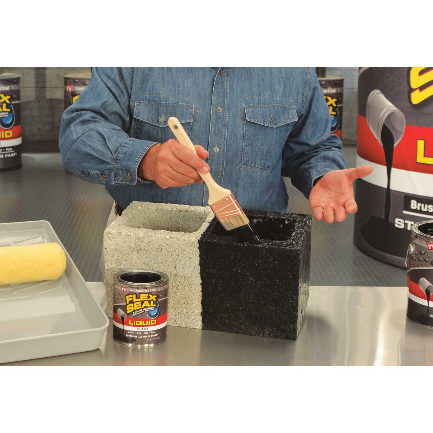 Flex Seal Satin Black Liquid Rubber Sealant Coating 1 gal. Ace Hardware