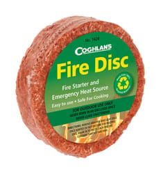 Coghlan's Fire Disc Brown Fire Starter 1 in. H X 4 in. W X 4 in. L 1 pk