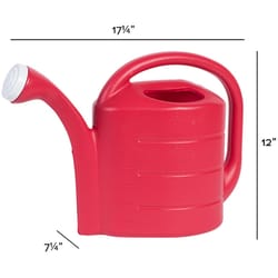 Novelty Red 2 gal Plastic Deluxe Watering Can