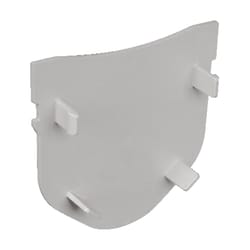 Fernco StormDrain Plus 4-11/16 in. Gray Rectangle Plastic End Cap
