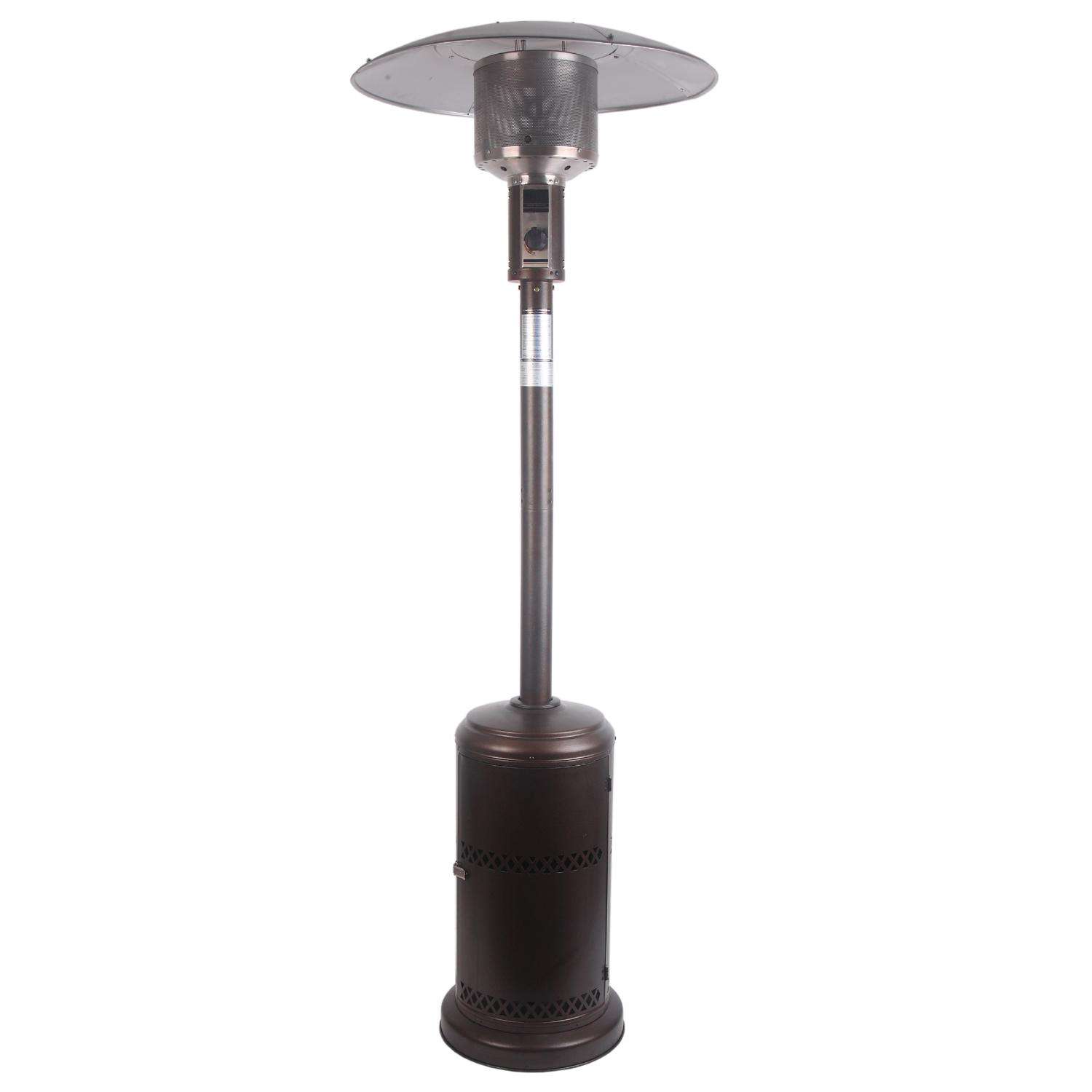 Living Accents 48000 BTU Propane Steel Freestanding Patio Heater 250 sq