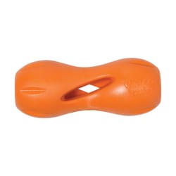 West Paw Zogoflex Orange Qwizl Plastic Dog Treat Toy/Dispenser Large in. 1 pk
