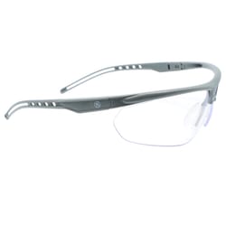 General Electric 08 Series Impact-Resistant Safety Glasses Clear Lens Black Frame 1 pk