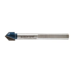 Bosch 5/16 in. X 4 in. L Carbide Tipped Glass and Tile Bit 3-Flat Shank 1 pc