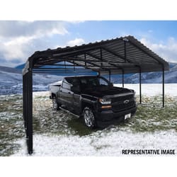 Arrow 20 ft. x 24 ft. Steel Horizontal Peak Carport without Floor Kit