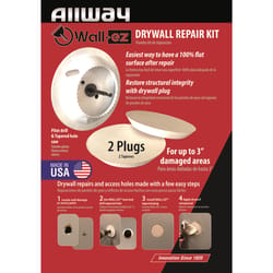 Allway Wall-ez 10 in. L X 5 in. W Drywall White Wall Repair Kit