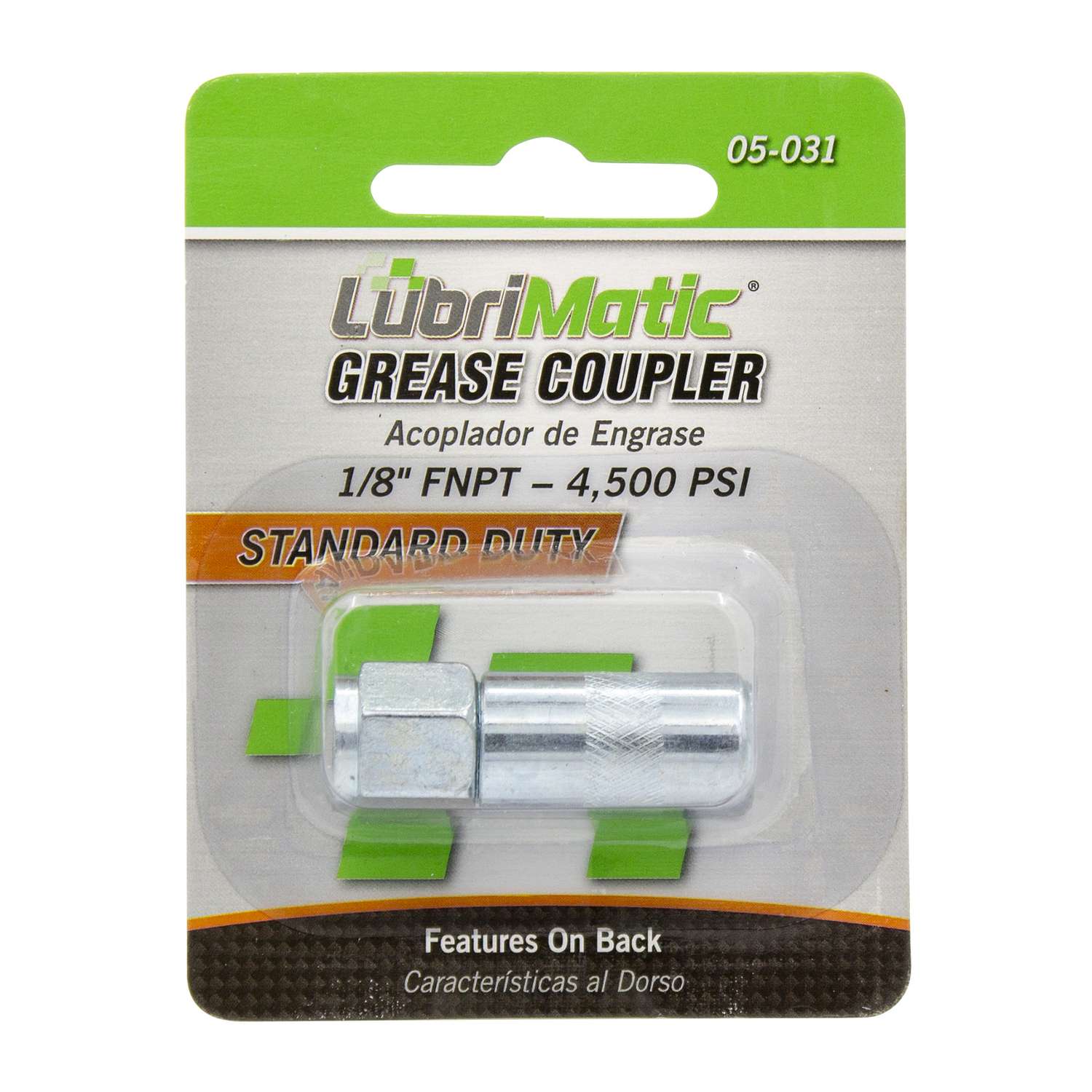 Lubrimatic 1/8 in. Straight Grease Gun Coupler 1 pk Ace Hardware