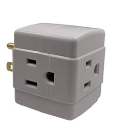 Ace Grounded 3 outlets Cube Adapter 1 pk