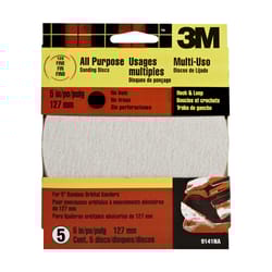 3M 5 in. Aluminum Oxide Hook and Loop Sanding Disc 120 Grit Fine 5 pk