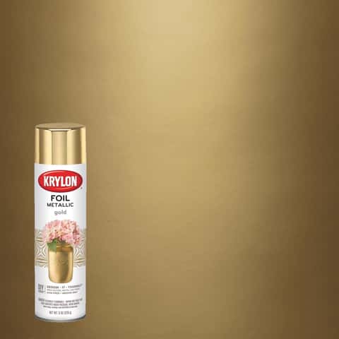 Gold Foil Gloss Metallic Spray Aerosol Paint Krylon Premium Metallic Spray  Paint, 8oz Arts, Craft, Modeling and Restoration -  Hong Kong