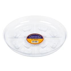 Down Under 10 in. D Plastic Plant Saucer Clear