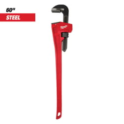 Milwaukee 8 in. Pipe Wrench Black/Red 1 pc