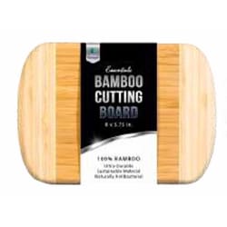 Living Concepts Essentials 8 in. L X 6 in. W X 1 in. Bamboo Cutting Board